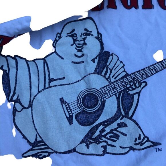 TRUE Religion T Shirt Buddha BIG LOGO Large White - Picture 7 of 7